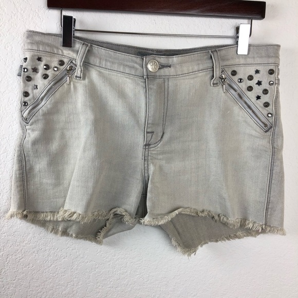 Rock & Republic Pants - Rock & Republic Womens Jean Shorts, Gray Size 10